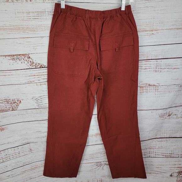 Free People Movement High Waist Cargo Garnet Red Voyage Utility Pants Size Small - Picture 14 of 16